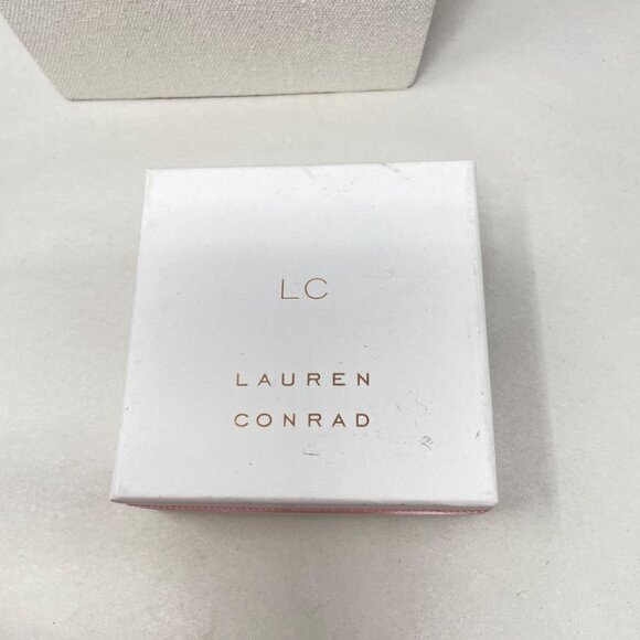 Lauren Conrad Letter J Monogram Necklace & Earring Set Gold-Tone 16" Chain New - Picture 5 of 5